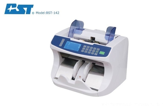 1600 notes / min Mixed Denomination Money Banknotes Value Counter With Large LCD Display