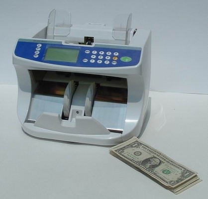 1600 notes / min Mixed Denomination Money Banknotes Value Counter With Large LCD Display