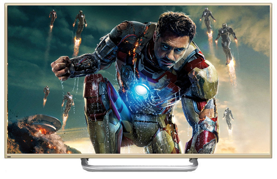 금 상자 65Inch 최고 얇은 3D LCD 위원회, 와이드 스크린 똑똑한 4K 가득 차있는 HD 텔레비젼